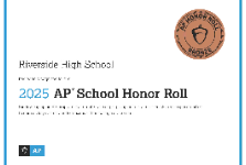 RHS Recognized for AP School Honor Roll